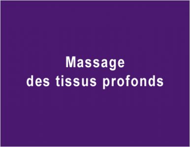 Deep tissue massage