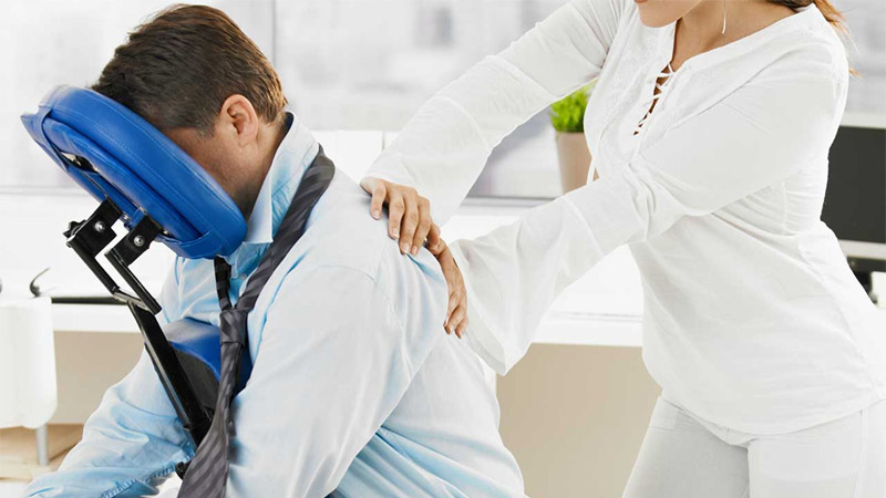 Seated massage at work