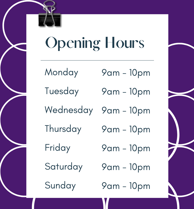 Opening hours Spa Mobile 2023